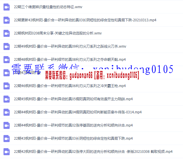 量学云讲堂江宇龙枫林阳量价合一研判异动的真22期视频课程